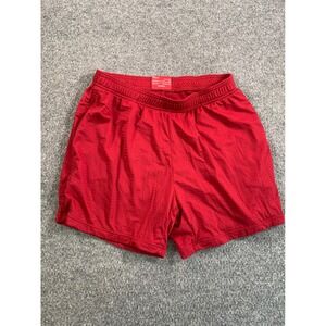 Nice Laundry Mens Mesh Gym Shorts Red Athletic Micromodal Lined Medium
